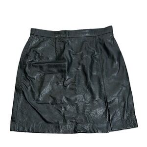 Orignaux par Pablo black leather skirt size 12